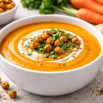 Karotten-Ingwer-Suppe – cremige, gesunde Suppe mit frischen Karotten und Ingwer